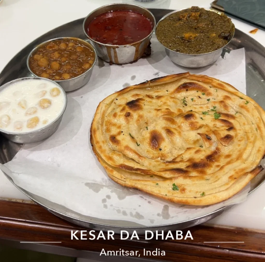 Best family restaurant in Amritsar Famous Punjabi restaurant in Amritsar Best veg restaurant near Golden Temple Kesar Da Dhaba menu Punjabi food in Amritsar Family dining restaurants in Punjab Traditional Punjabi dhaba